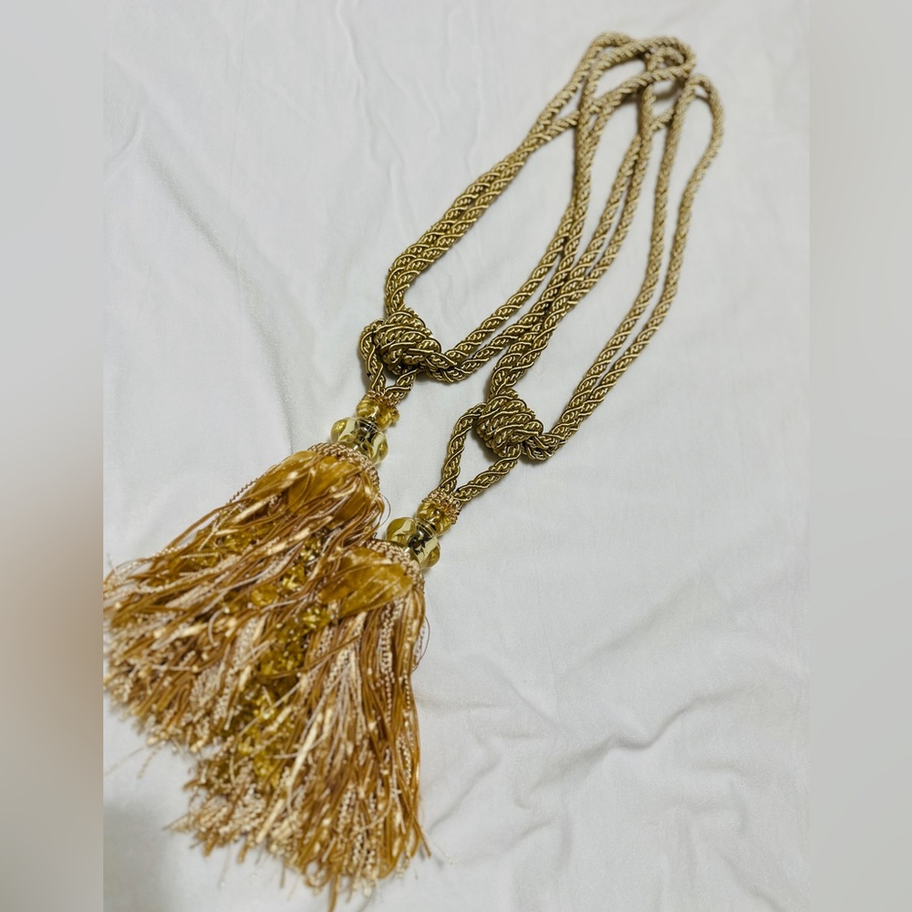 Gold Tassel tieback curtain decoration